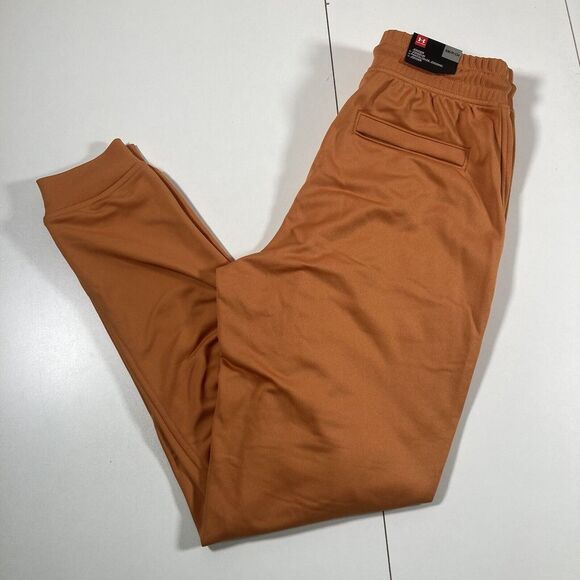 NEW Under‎ Armour Jogger Sweat Pant Small Sportstyle Tricot Rust Drawstring NWT - Picture 1 of 10